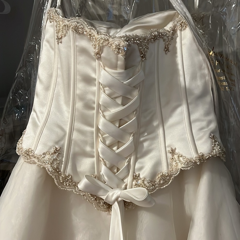 NEW Formal Dress Size 10 Ivory Color - Picture 4 of 15